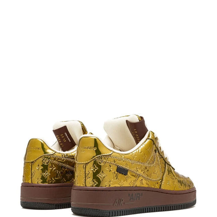 Nike Air Force 1 Low Louis Vuitton By Virgil Abloh Metallic Gold