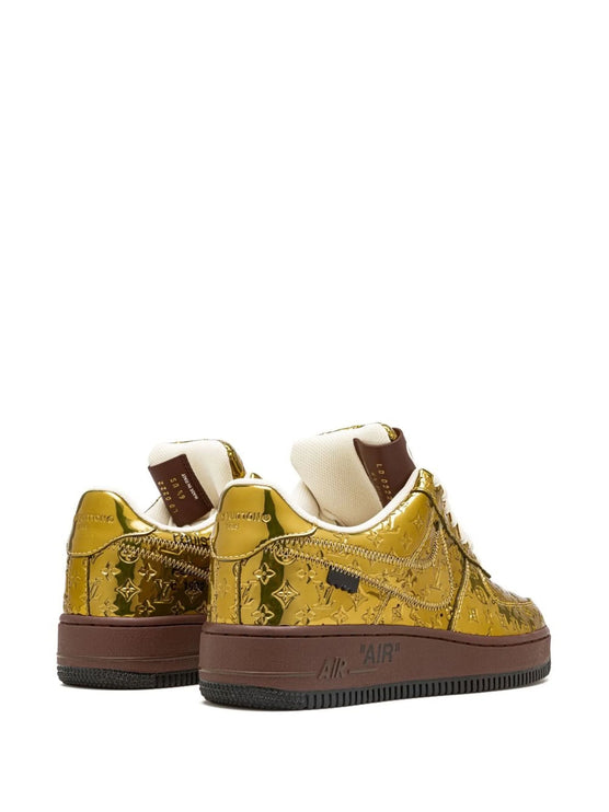 Nike Air Force 1 Low Louis Vuitton By Virgil Abloh Metallic Gold