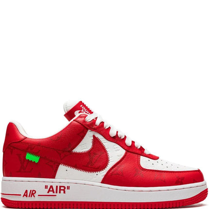 Louis Vuitton Nike Air Force 1 Low By Virgil Abloh White Red