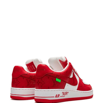 Louis Vuitton Nike Air Force 1 Low By Virgil Abloh White Red