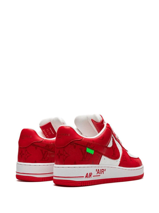 Louis Vuitton Nike Air Force 1 Low By Virgil Abloh White Red